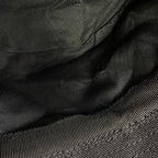 Prada Bucket Hat Fringe Triangle Logo Cotton M Black — view 9