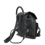 Gucci Backpack Bamboo Fringe Leather Black — view 2