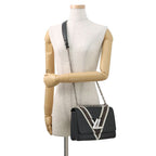 Louis Vuitton Shoulder Bag Epi Monogram Twist MM 2-Way Black Noir — view 5