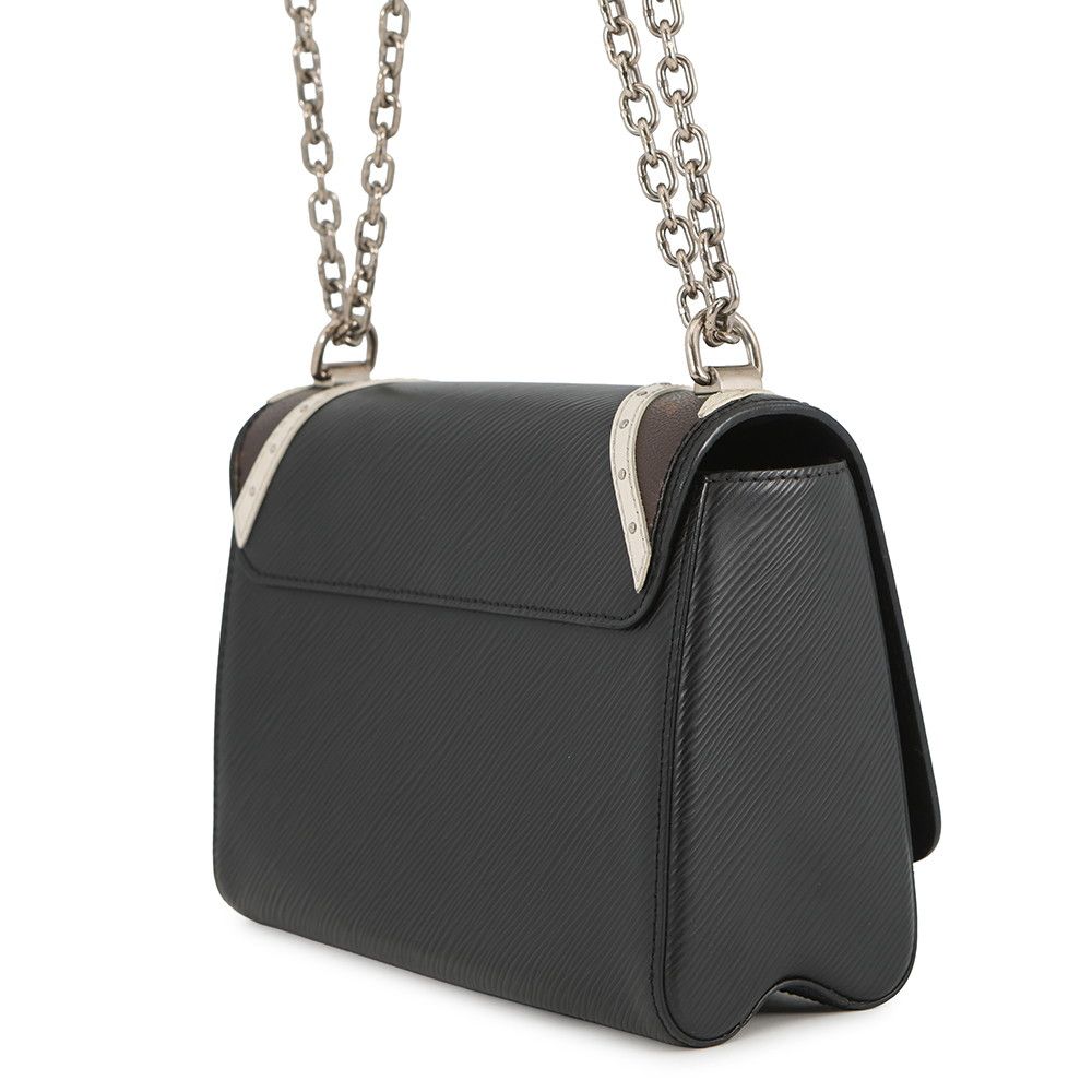 Louis Vuitton Shoulder Bag Epi Monogram Twist MM 2-Way Black Noir — view 2
