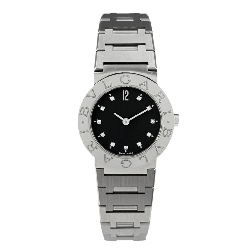 Bvlgari Diamond Watch SS Quartz Black — view 2