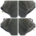Hermes Her Line MM Gray Silver Canvas Tote — view 3