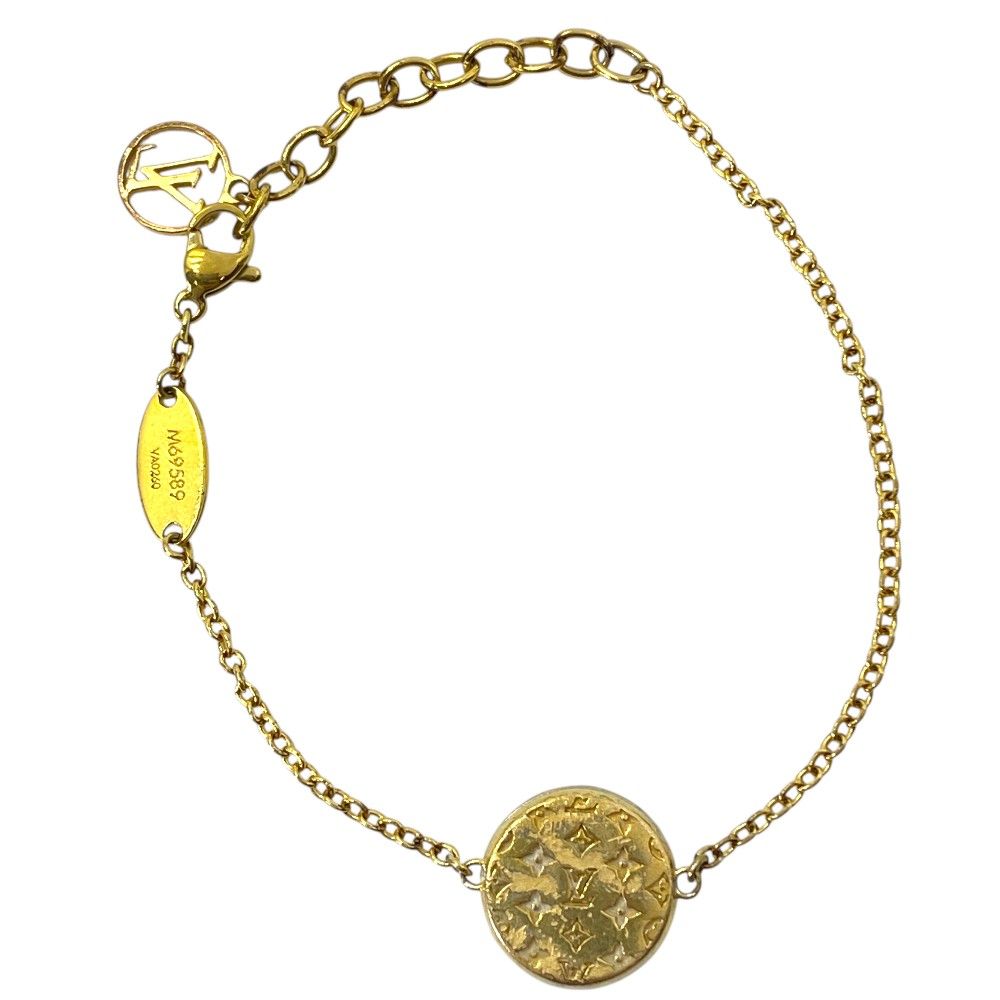 Louis Vuitton Bracelet L to Monogram Gold Silver — view 6