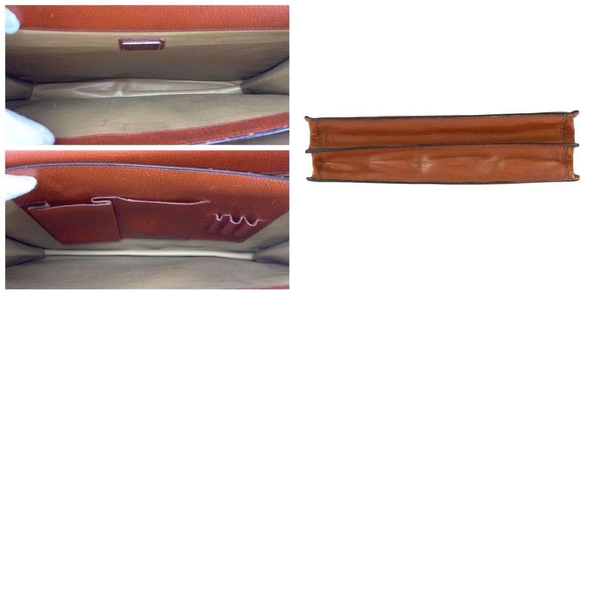 Prada Brown Silver Leather Business — view 9