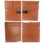 Prada Brown Silver Leather Business — view 5