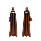 Prada Brown Silver Leather Business — view 8