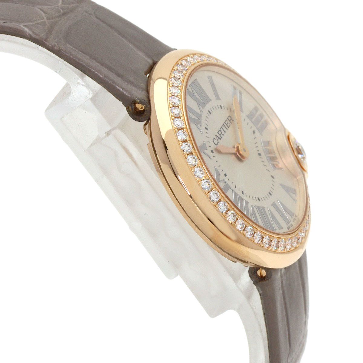 Cartier Ballon Blanc de Cartier de Bezel Diamond Watch 18K Pink Gold — view 6