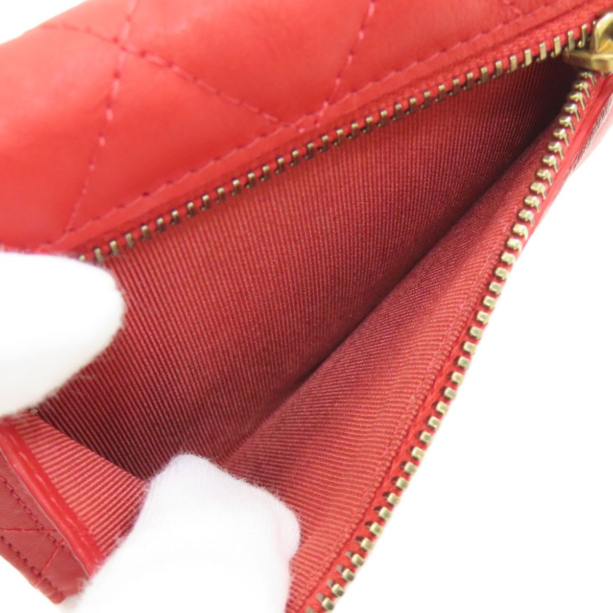 Chanel 2.55 Quilted Compact Wallet Gold Bifold — view 7