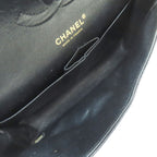 Chanel Quilted Double Flap Gold Shoulder Bag Grained Calfskin — view 6