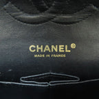 Chanel Quilted Double Flap Gold Shoulder Bag Grained Calfskin — view 7