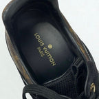Louis Vuitton Run Away Line Monogram Sneakers Shoes Leather Patent Black — view 8