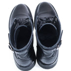 Celine Bulky Lace Up Boots Black — view 4