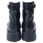 Celine Bulky Lace Up Boots Black — view 3