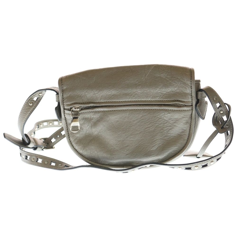 Loewe Heritage Shoulder Bag Metallic Silver Leather — view 2