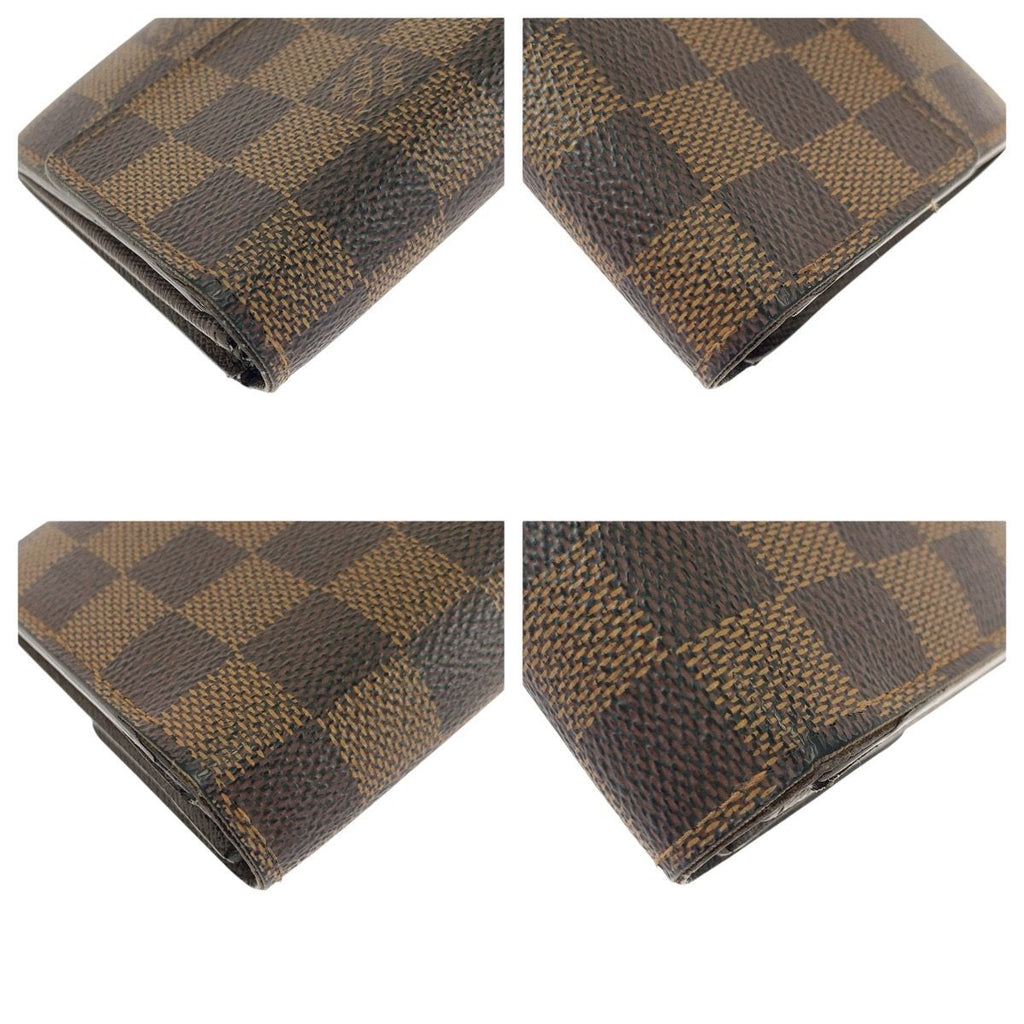 Louis Vuitton Damier Ebene Portefeuille Sarah Brown Gold — view 4