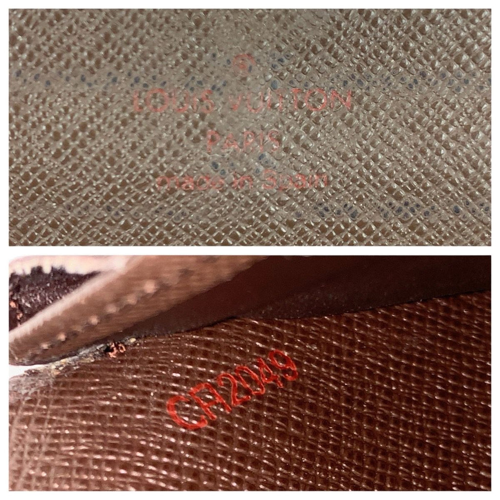 Louis Vuitton Damier Ebene Portefeuille Sarah Brown Gold — view 5