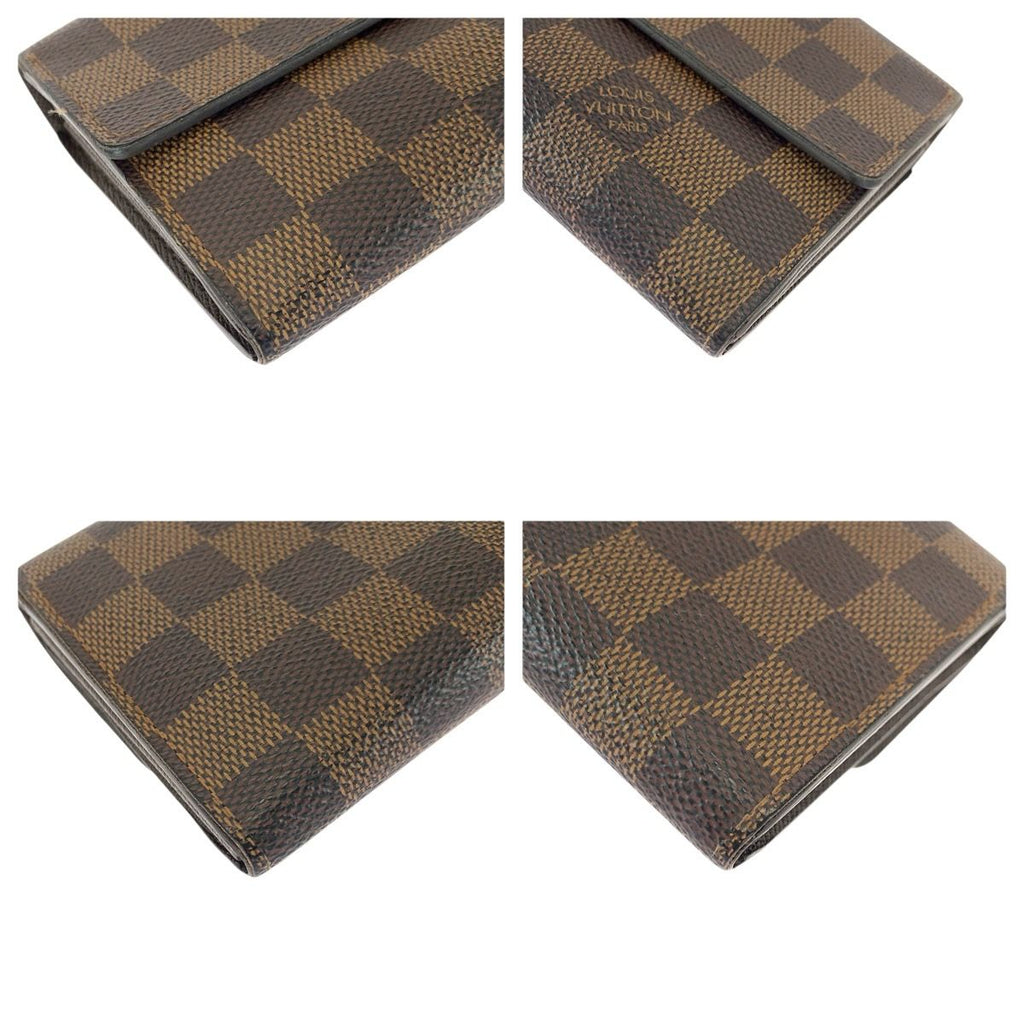 Louis Vuitton Damier Ebene Portefeuille Sarah Brown Gold — view 3