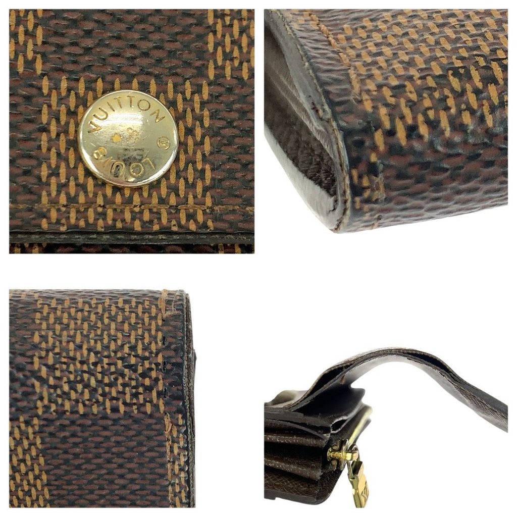 Louis Vuitton Damier Ebene Portefeuille Sarah Brown Gold — view 6