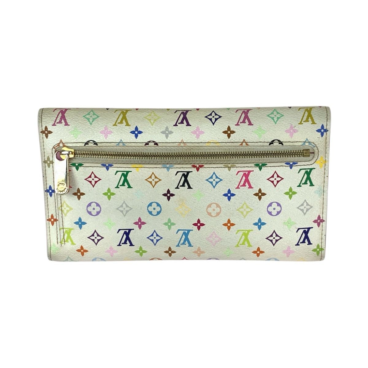 Louis Vuitton Monogram Multicolor Portefeuille Eugenie White Gold — view 2