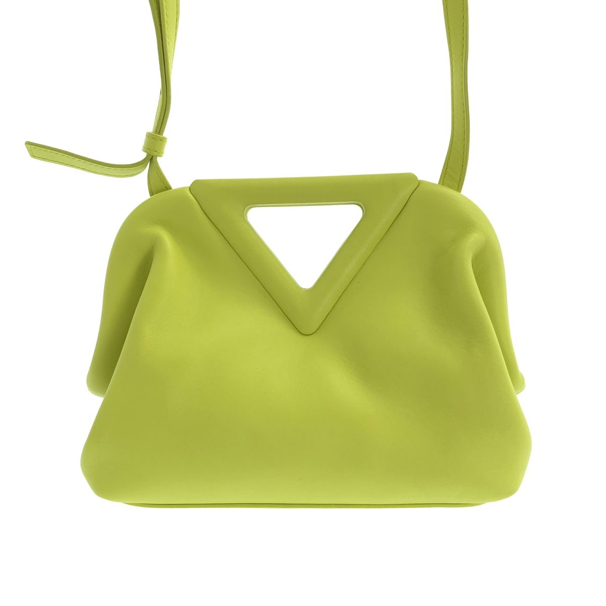 Bottega Veneta Triangle Point Small Shoulder Bag Yellow — view 3