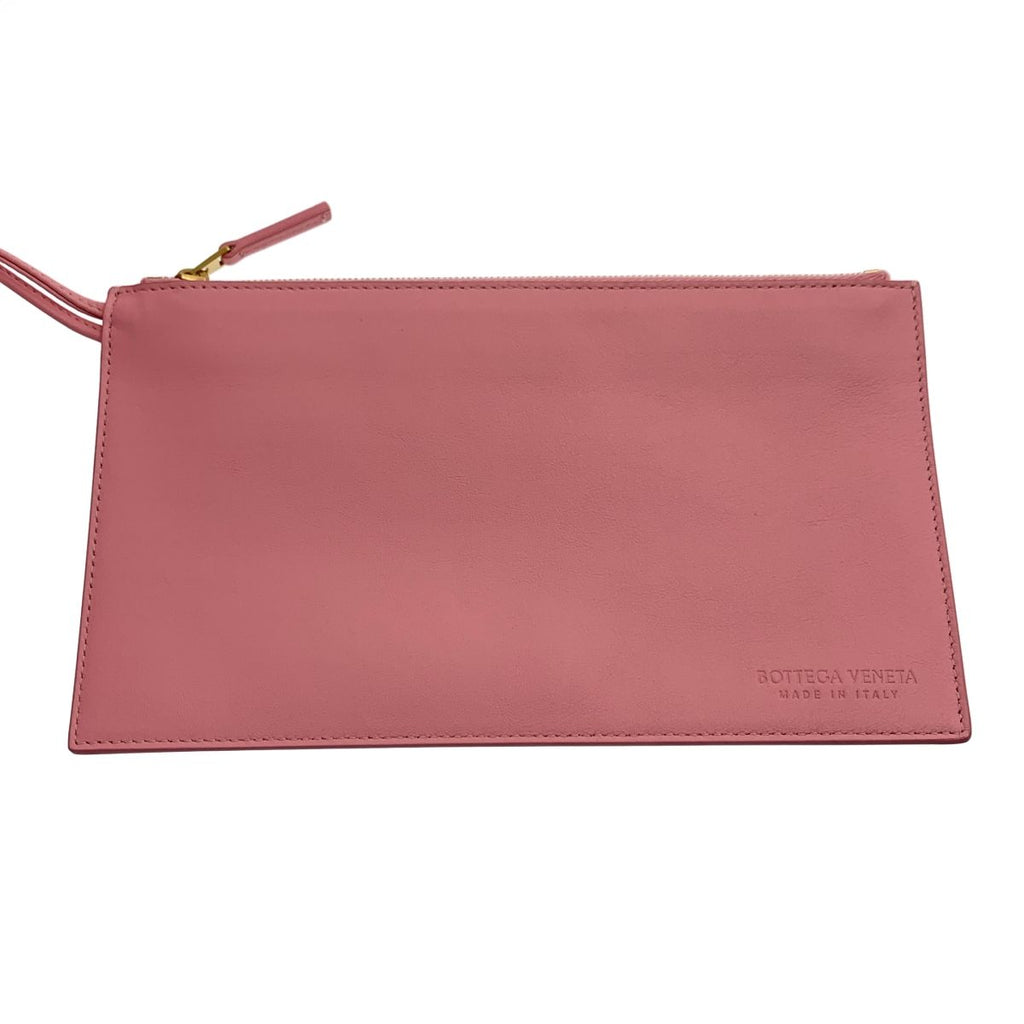 Bottega Veneta Maxi Intrecciato Arco Mouton Tote Pink — view 8