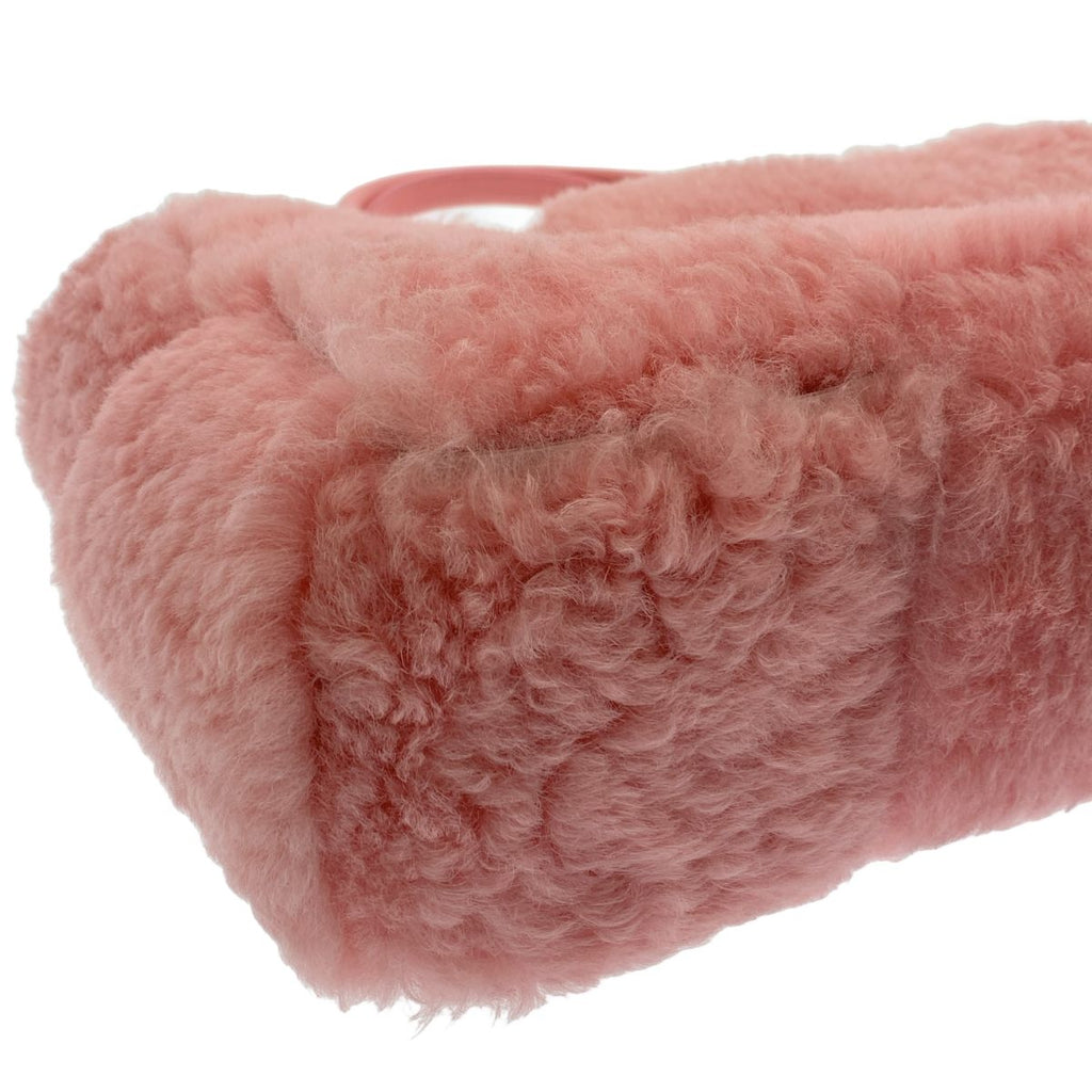 Bottega Veneta Maxi Intrecciato Arco Mouton Tote Pink — view 6