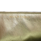 Chanel Mini Quilted Satin Gold Black Shoulder Bag — view 8