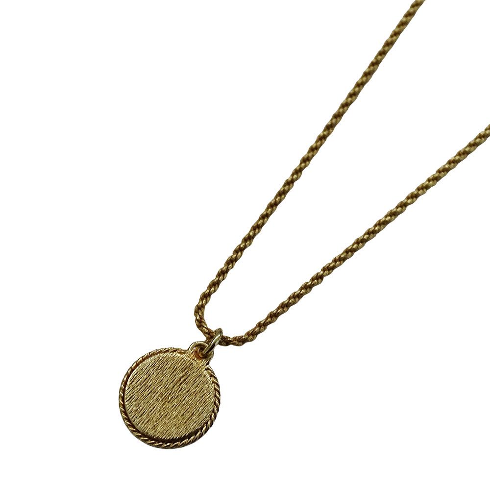 Dior Necklace Logo Plate Gold — view 2