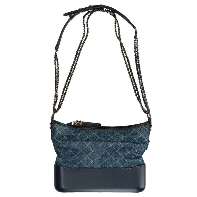 Chanel Gabriel de Large Hobo Denim Calfskin Chain Shoulder Bag — view 2