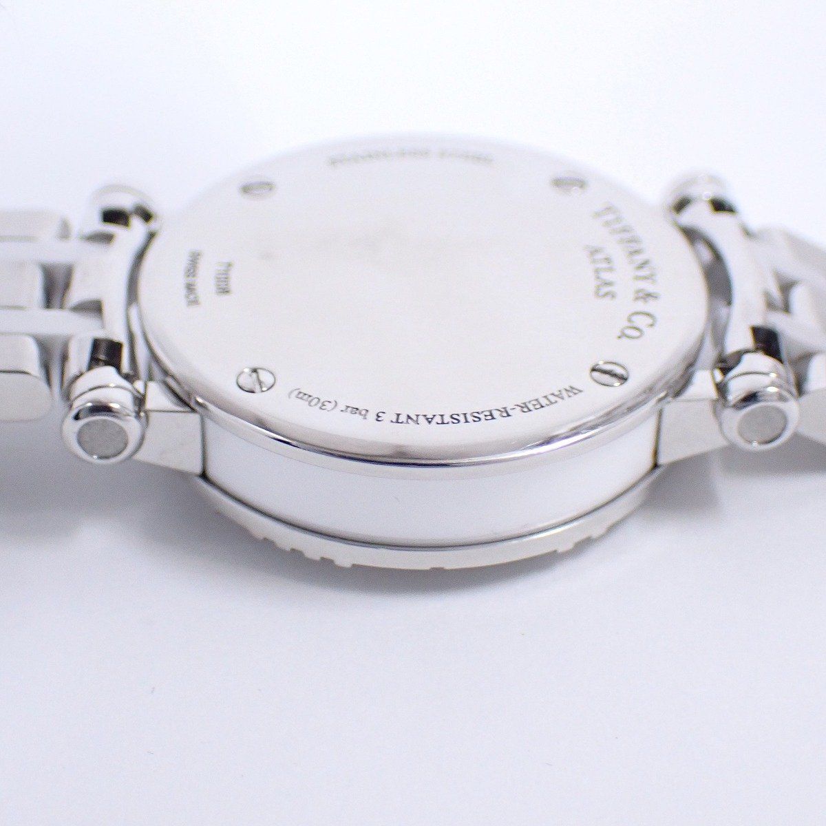 Tiffany & Co. Atlas Quartz Watch White Ceramic SS Dial — view 8