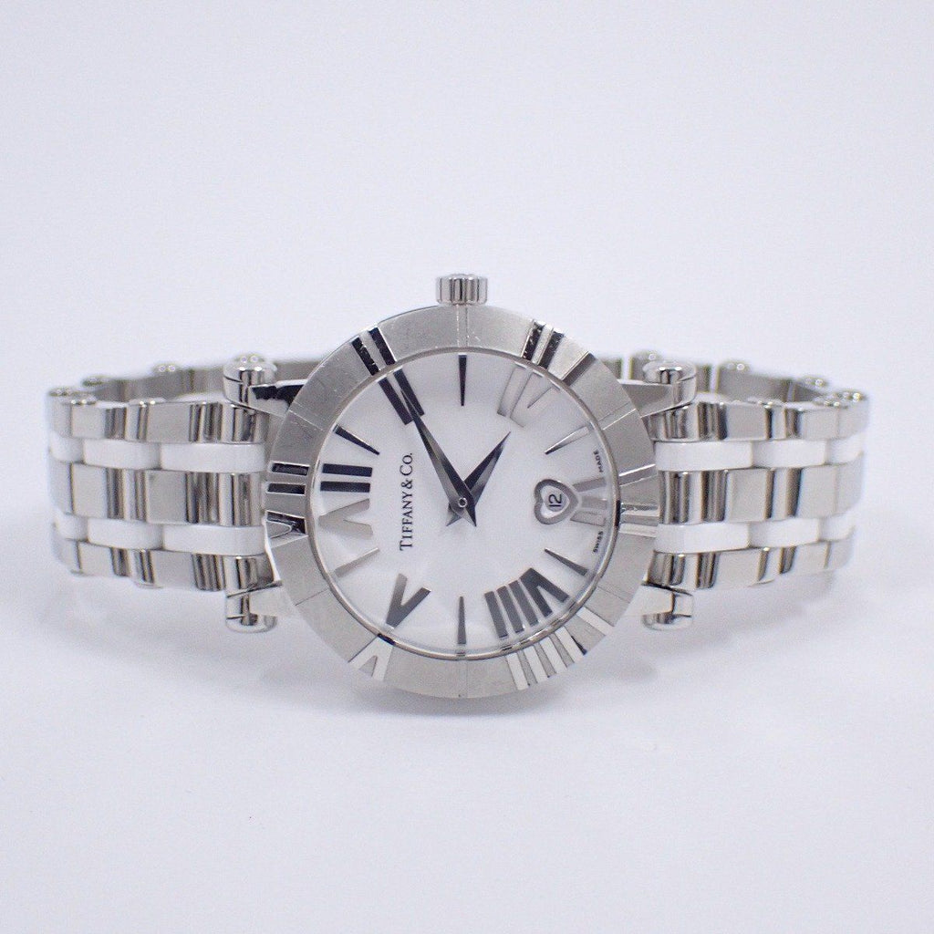 Tiffany & Co. Atlas Quartz Watch White Ceramic SS Dial — view 2