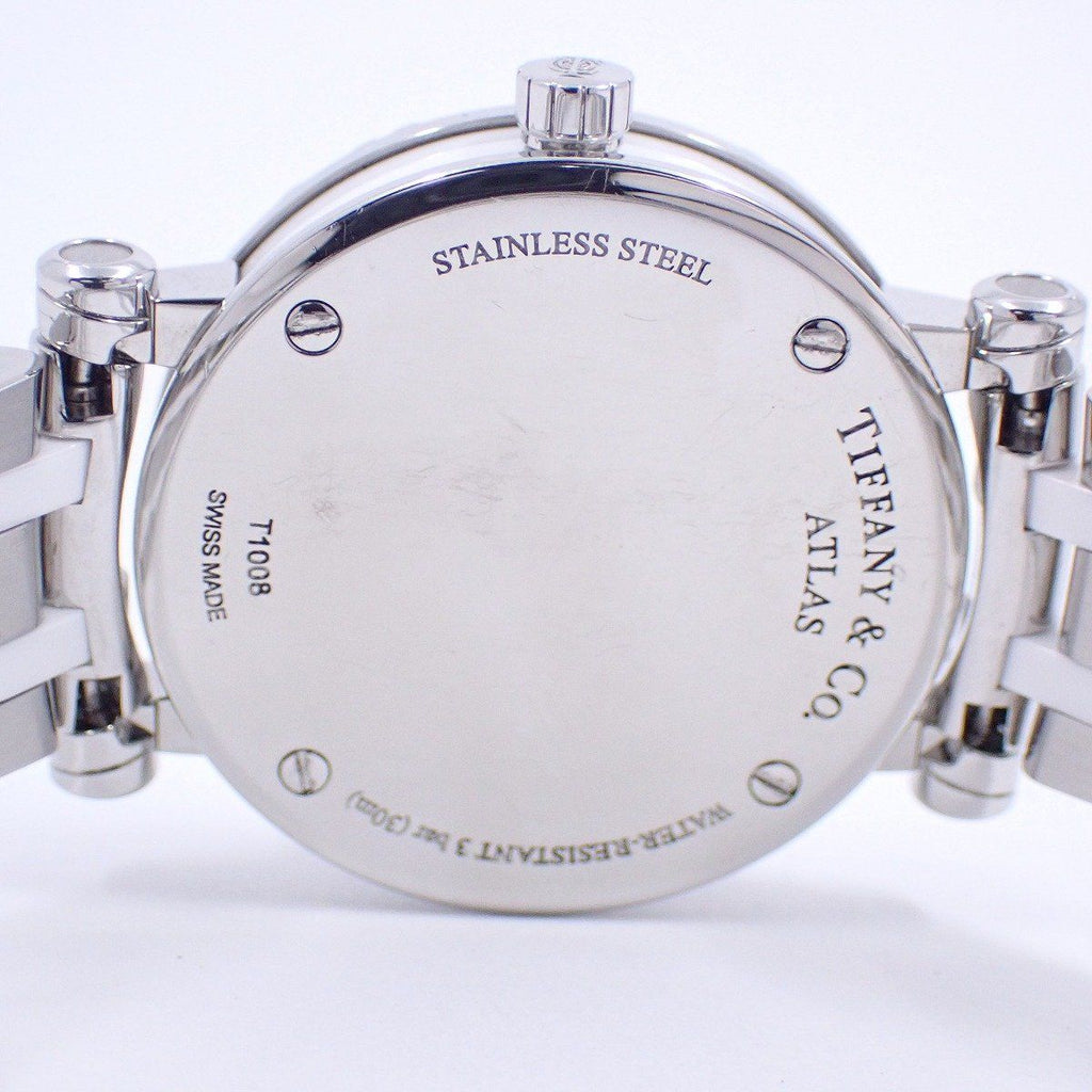 Tiffany & Co. Atlas Quartz Watch White Ceramic SS Dial — view 9