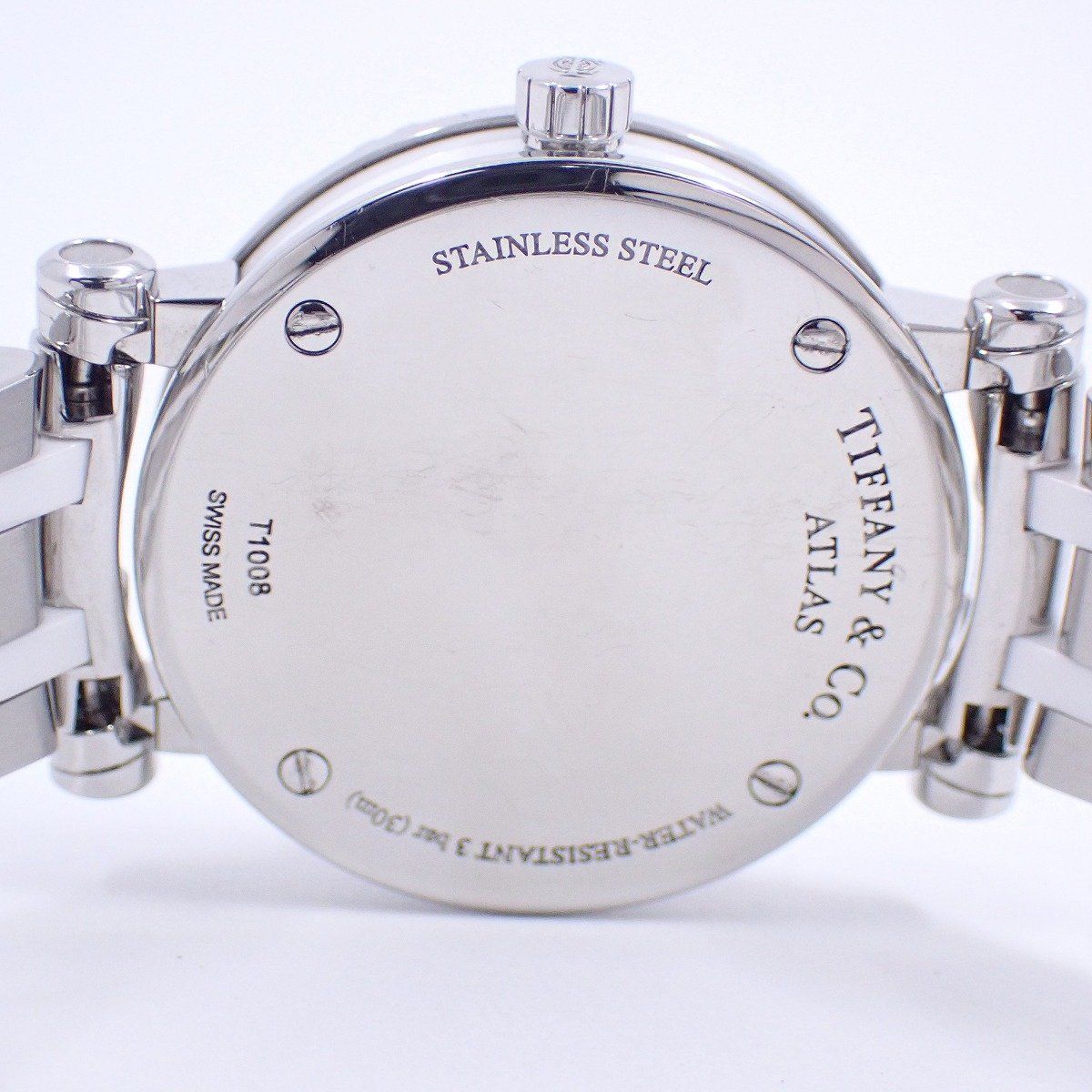 Tiffany & Co. Atlas Quartz Watch White Ceramic SS Dial — view 9