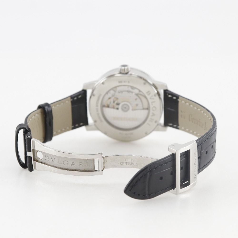 Bvlgari Stainless Steel Leather Automatic Winding Analog — view 6