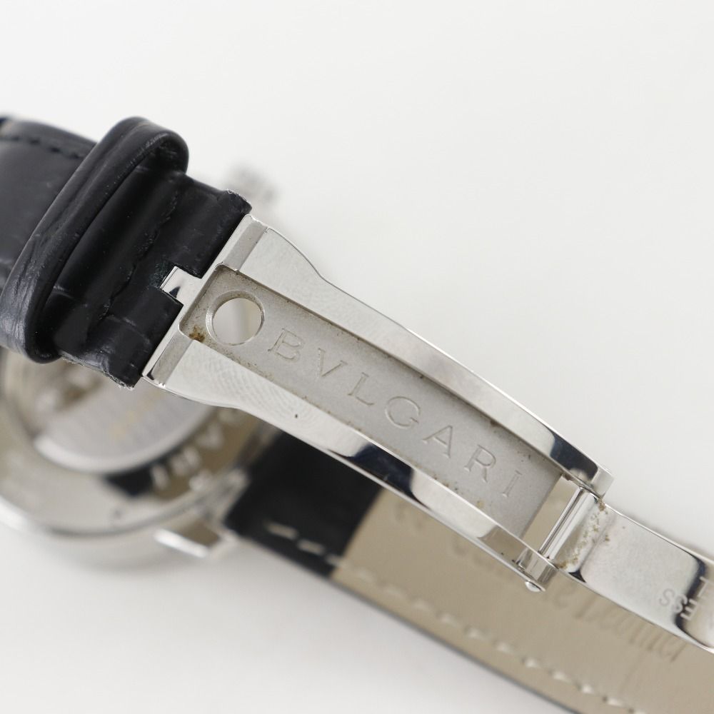 Bvlgari Stainless Steel Leather Automatic Winding Analog — view 8