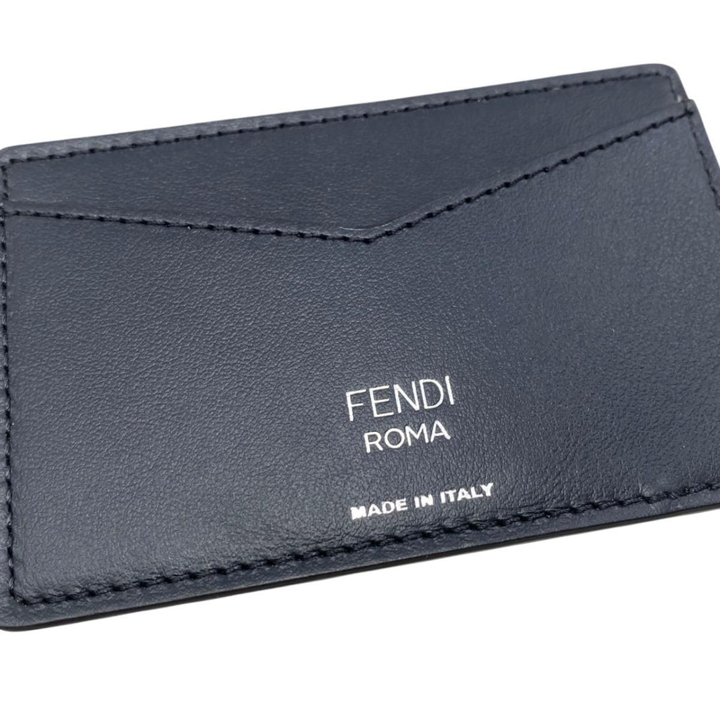 Fendi Card Case Leather Zucca Pattern FF Logo Brown Black — view 5