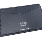 Fendi Card Case Leather Zucca Pattern FF Logo Brown Black — view 5