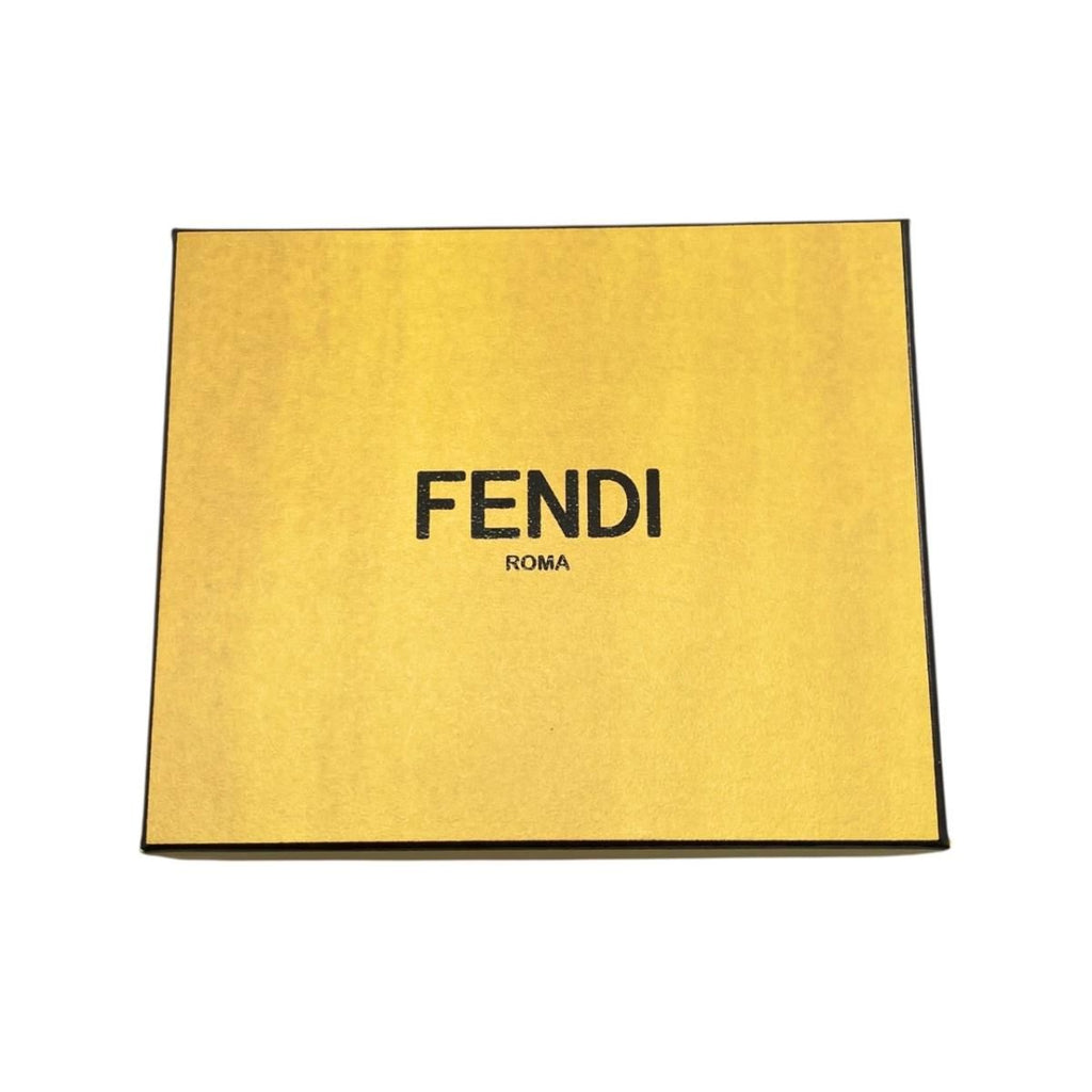 Fendi Card Case Leather Zucca Pattern FF Logo Brown Black — view 6