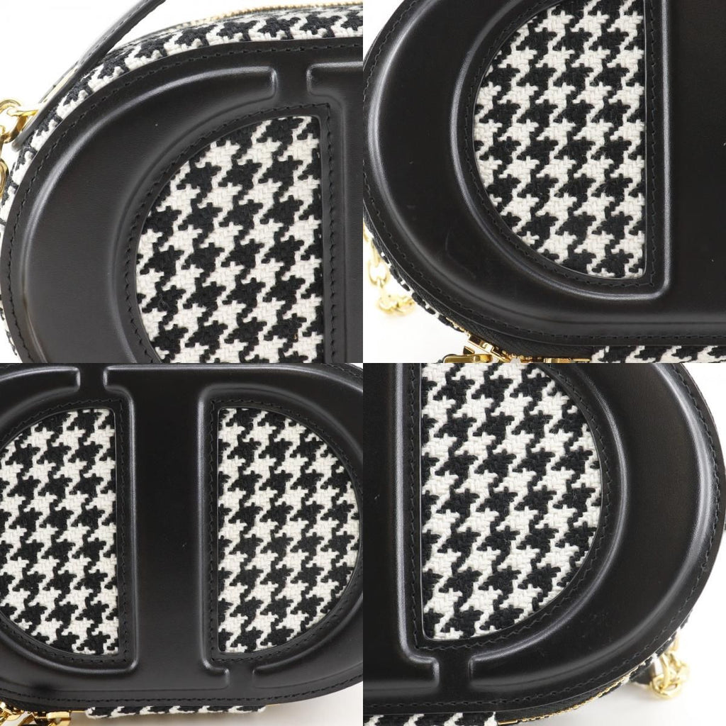 Dior Camera Bag CD Signature Houndstooth Canvas Leather — view 7