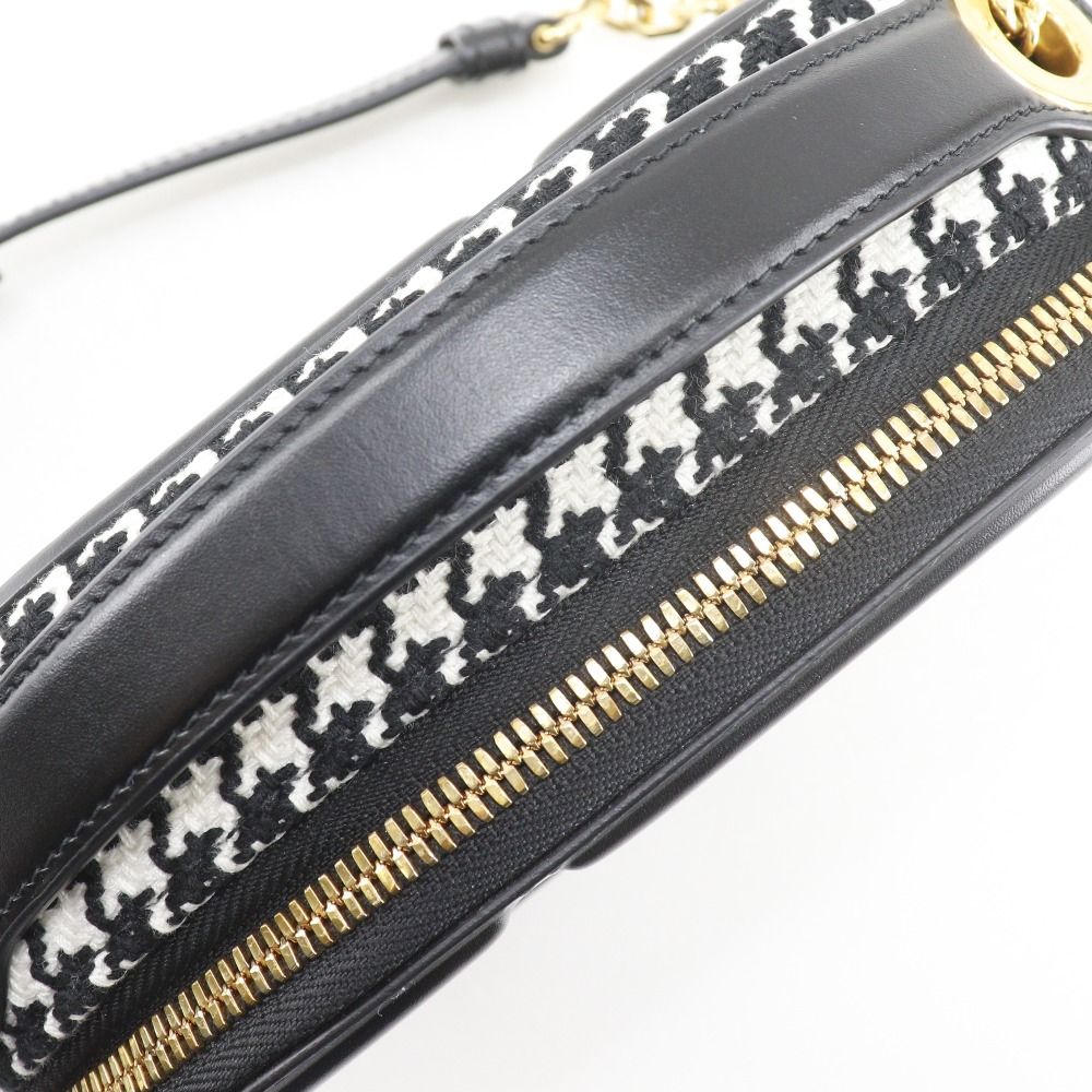 Dior Camera Bag CD Signature Houndstooth Canvas Leather — view 6