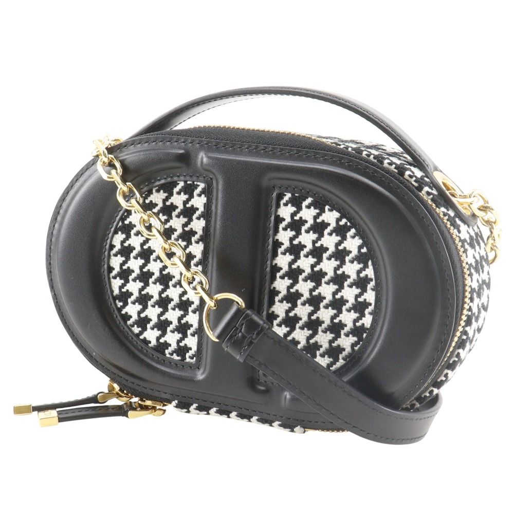 Dior Camera Bag CD Signature Houndstooth Canvas Leather — view 2