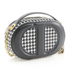 Dior Camera Bag CD Signature Houndstooth Canvas Leather — view 3