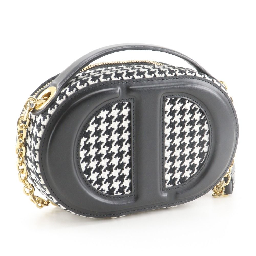 Dior Camera Bag CD Signature Houndstooth Canvas Leather — view 3