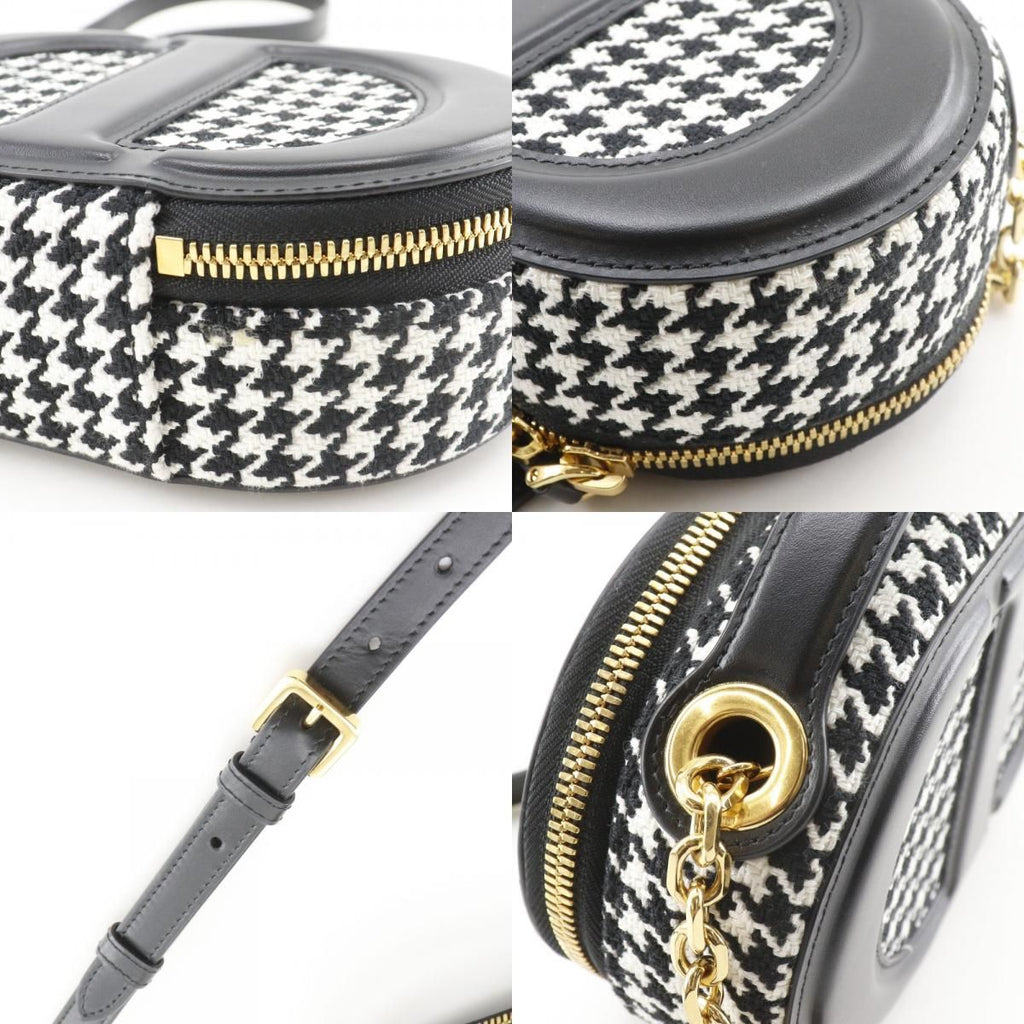 Dior Camera Bag CD Signature Houndstooth Canvas Leather — view 8