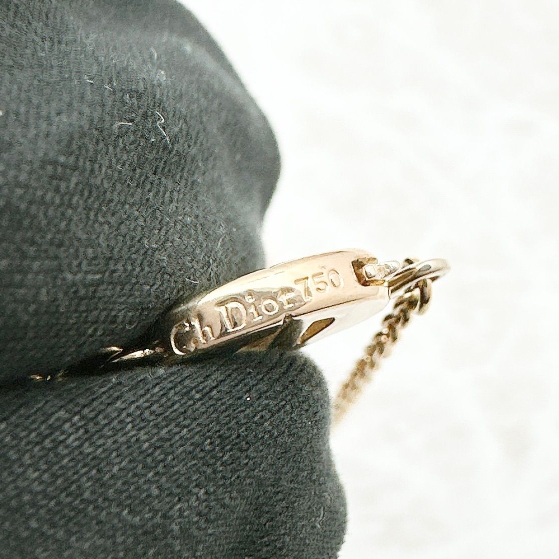 Dior Diamond Yellow Gold Necklace — view 6
