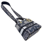 Dior 2-Way Shoulder Bag Lady Delight Jacquard Blue Navy — view 4