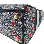 Dior 2-Way Shoulder Bag Lady Delight Jacquard Blue Navy — view 9