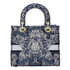 Dior 2-Way Shoulder Bag Lady Delight Jacquard Blue Navy — view 2