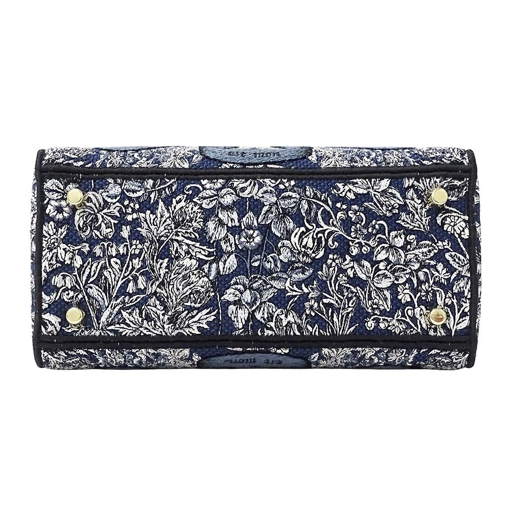 Dior 2-Way Shoulder Bag Lady Delight Jacquard Blue Navy — view 3