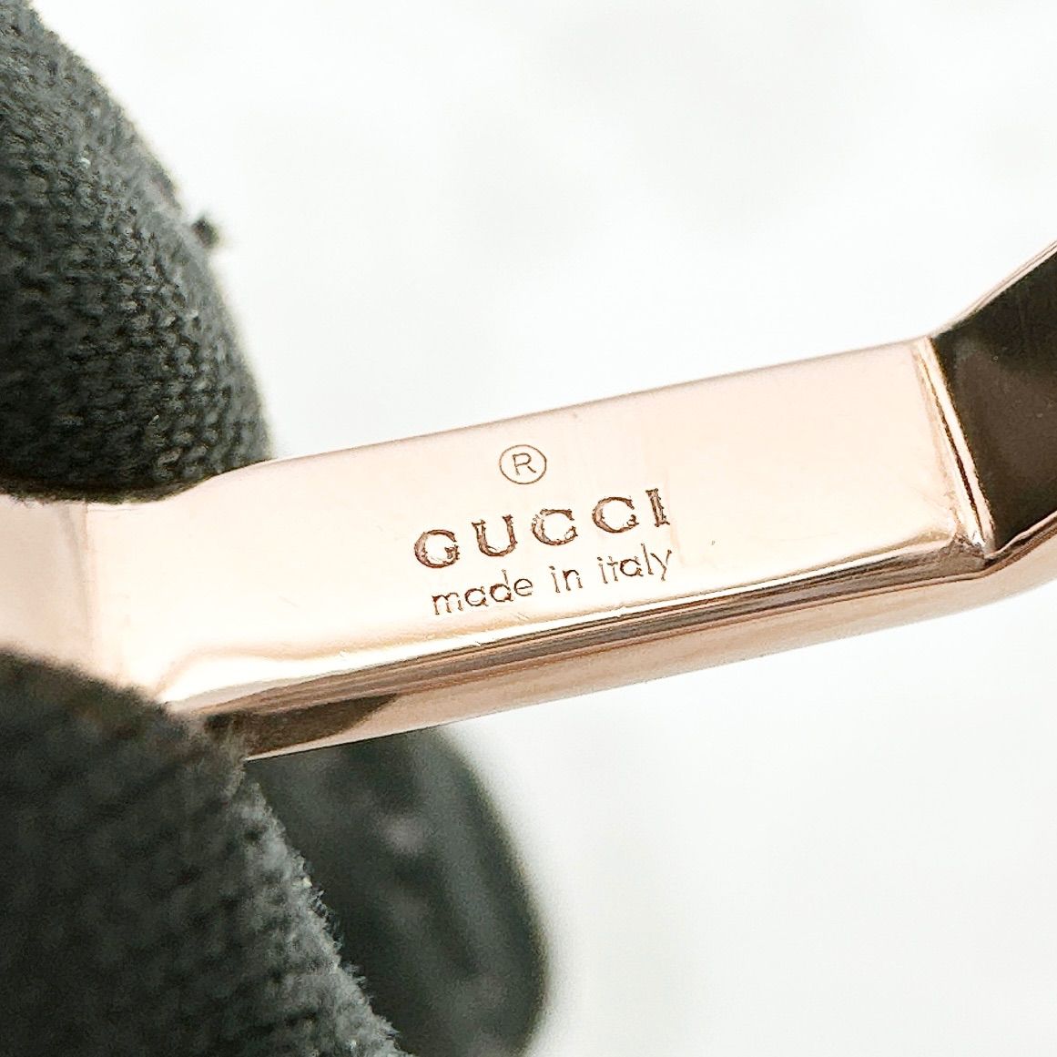 Gucci Octagonal Pink Gold Ring — view 6